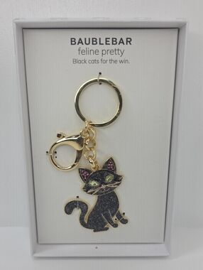 🐈‍⬛▪️BaubleBar ▪️' feline Pretty' Black Cat Keychain
